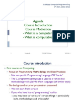 Agenda Course Introduction Course Motivation - What Is A Computer? - What Is Computable?