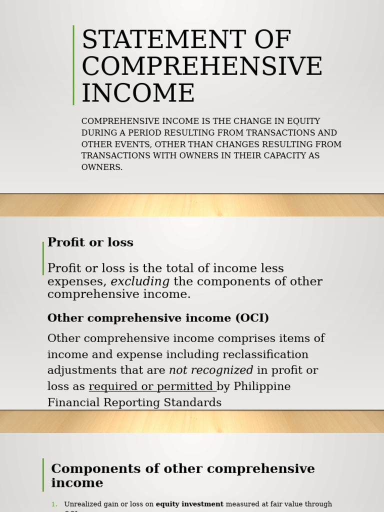 c3 Statement of Comprehensive Income | PDF | Fair Value | Income