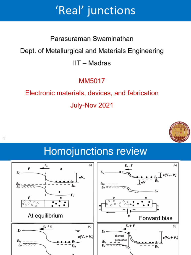 Real Junctions | PDF | Electricity | Materials
