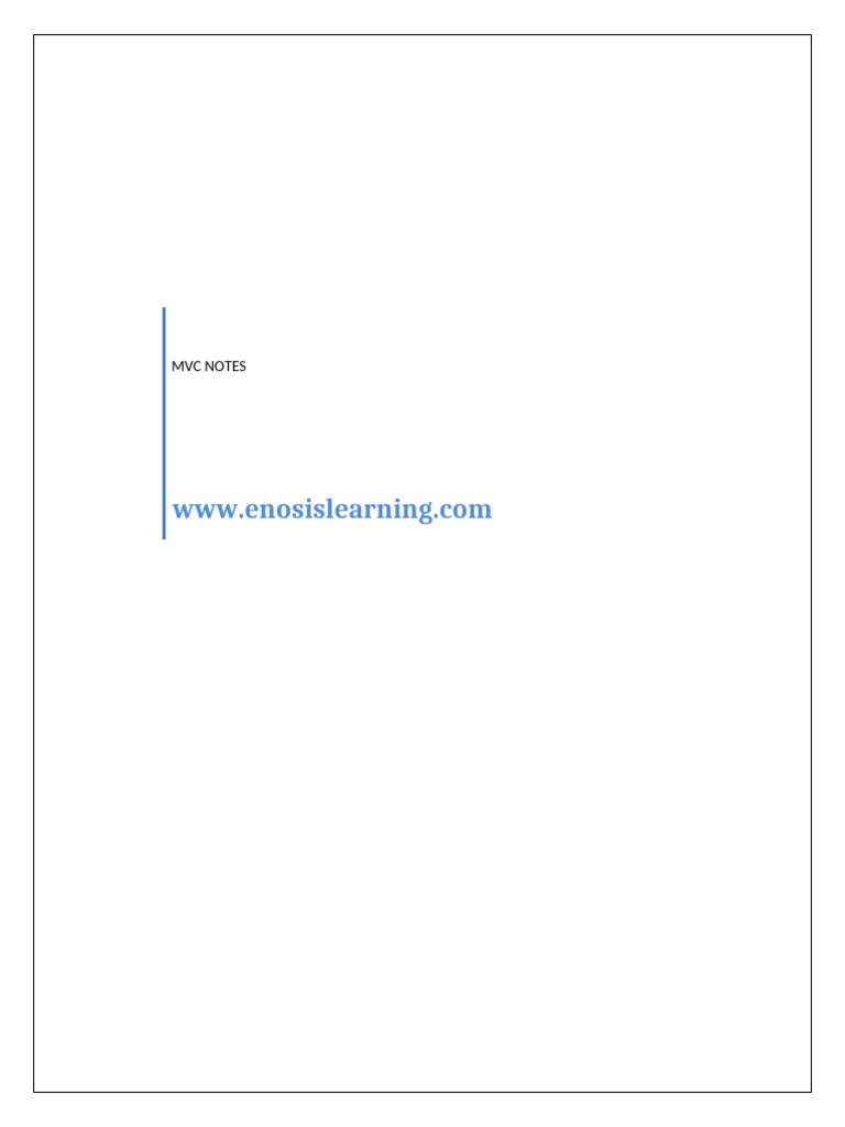MVC Architecture Overview and Insights | PDF | Model–View–Controller ...