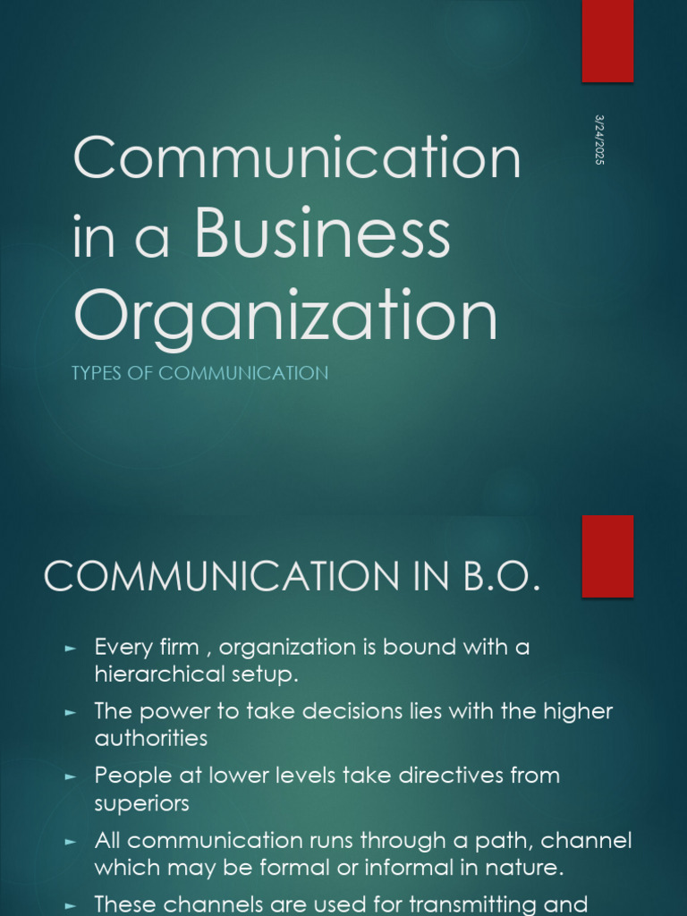 Types of Communication in Business | PDF | Communication | Information