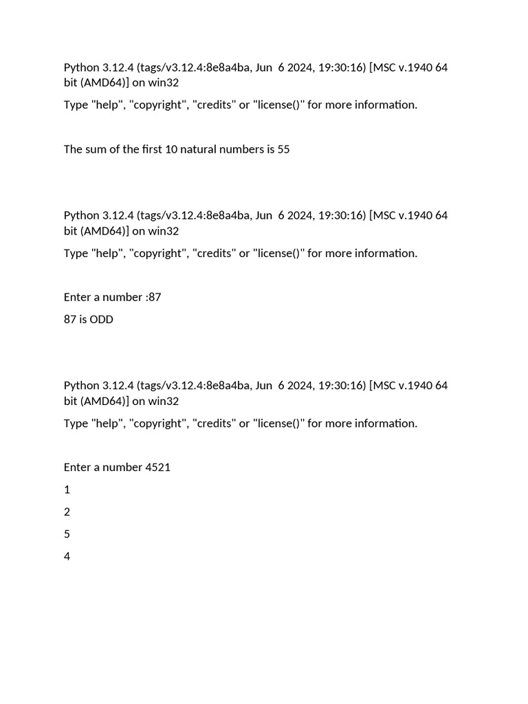 Python Basics: Odd and Buzz Numbers | PDF