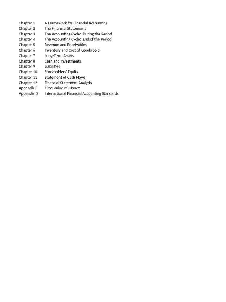 Financial Accounting Framework Guide | PDF | Financial Accounting ...