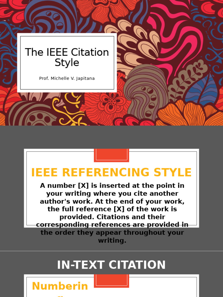 IEEE Citation Style Guide | PDF