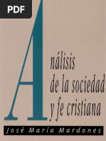 (Mardones) Análisis de la Sociedad y Fe Cristiana