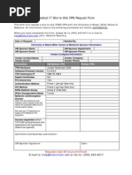 Medical It Site To Site VPN Request Form