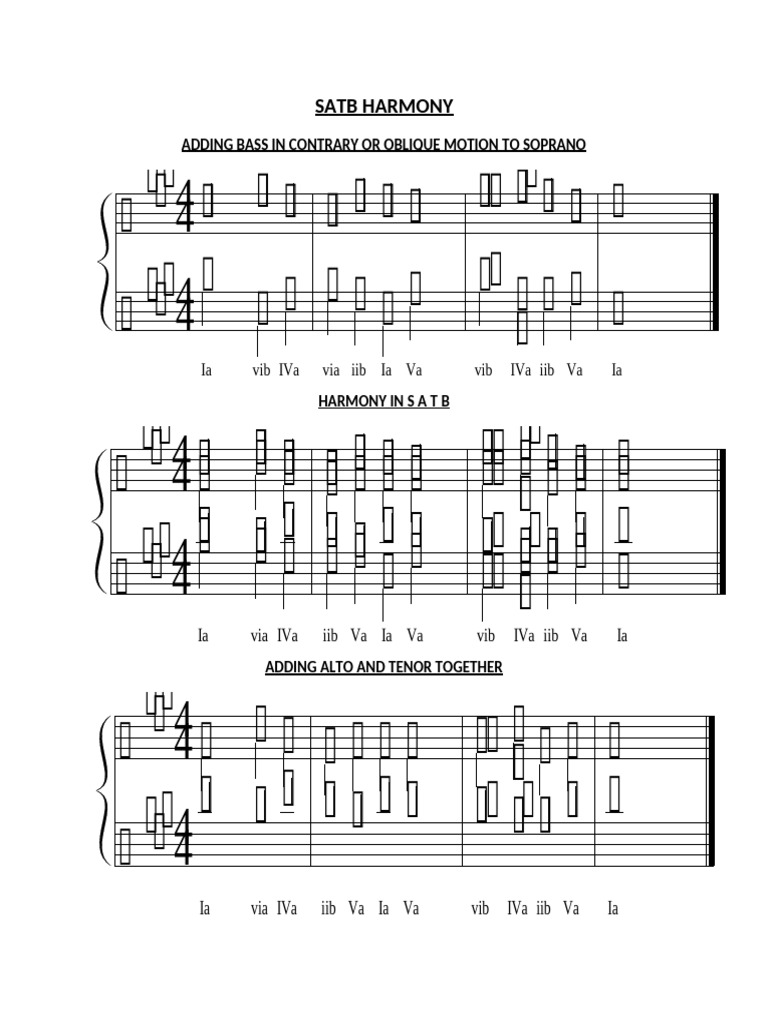Satb Harmony | PDF