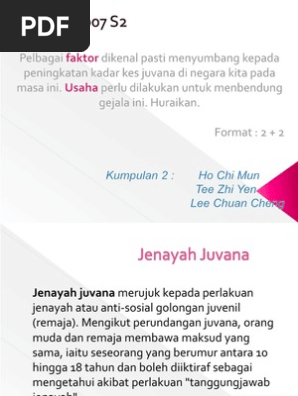 Jenayah Juvana Pdf