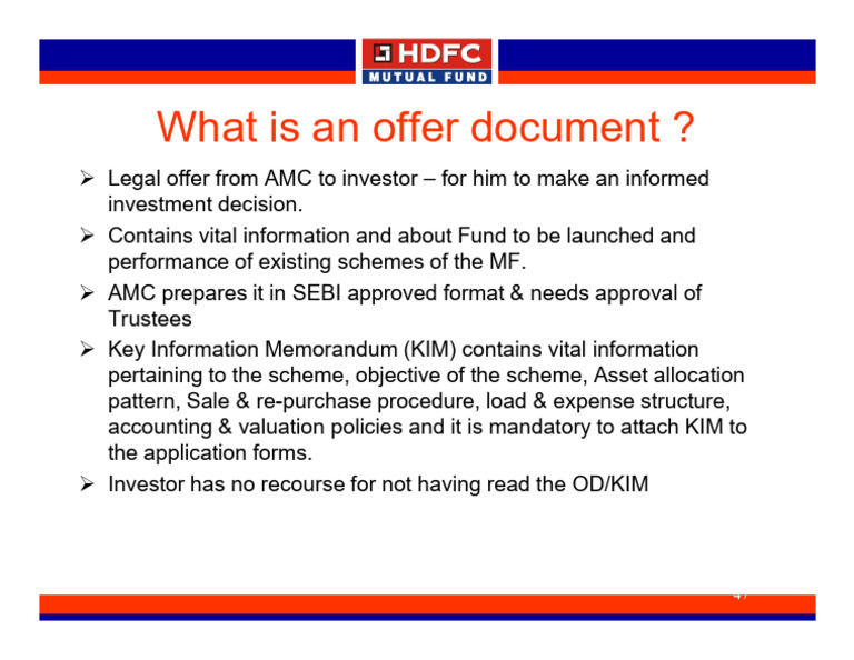 Understanding Offer Documents in Investing | PDF