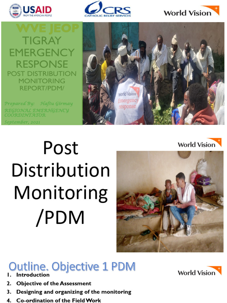 Tigray Emergency Response PDM Report | PDF | Famine | Malnutrition
