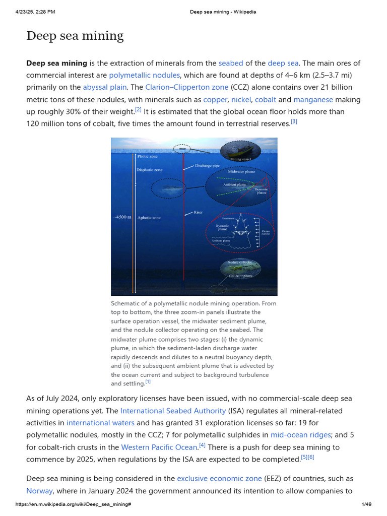Seabed Mining: A $20 Trillion Opportunity | PDF | Environmental Science ...