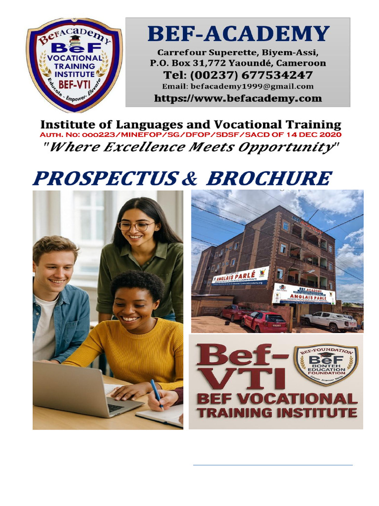 Bef Academy Prospectus Brochure | PDF | University And College ...