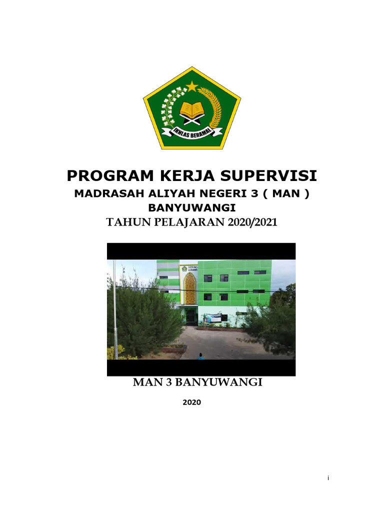 Program Supervisi MAN 3 Banyuwangi 2020 | PDF