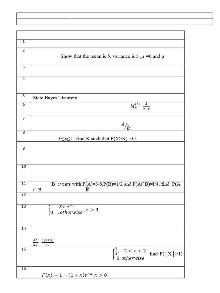 Probability Distribution & Statistics Concepts | PDF | Variance ...