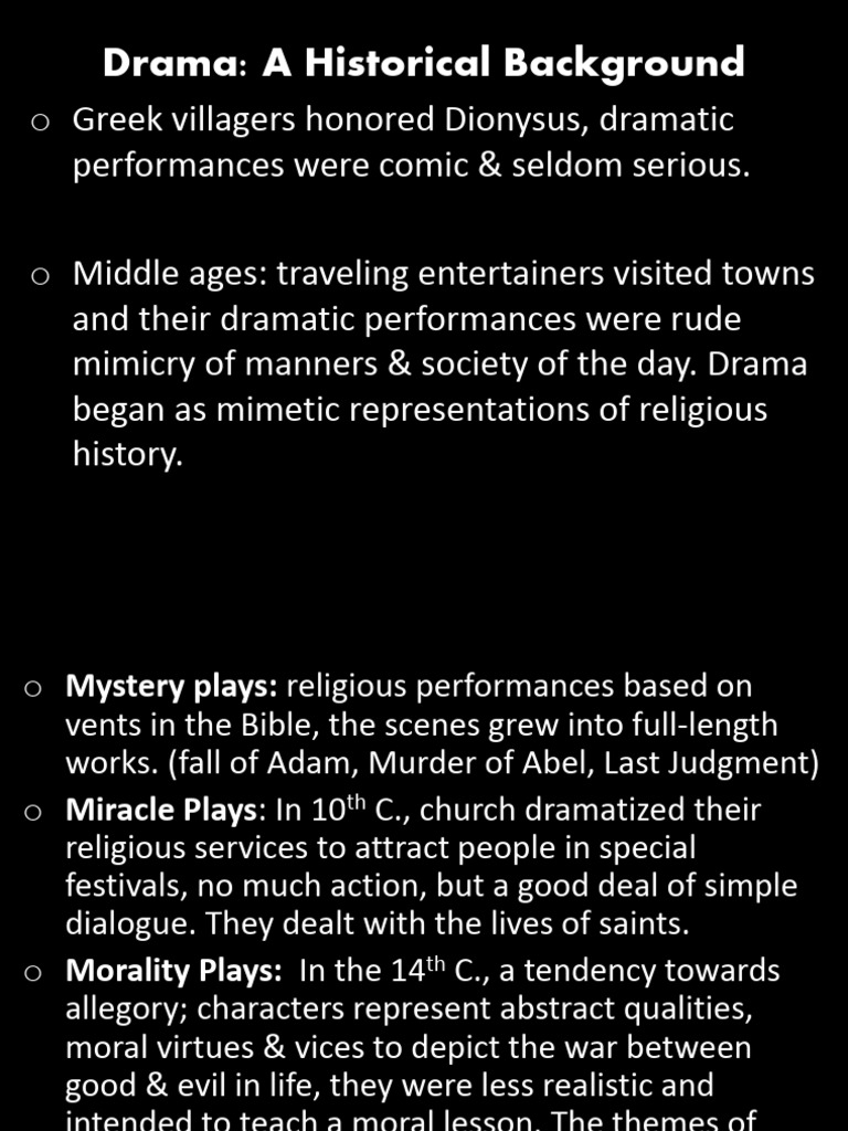 Evolution of Drama Through History | PDF | Tragedy | English Literature