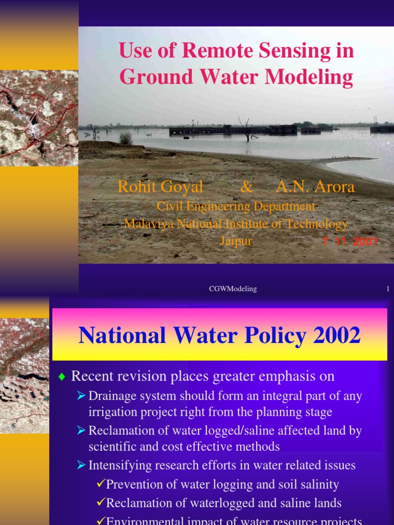 Remote Sensing in Groundwater Modeling | PDF | Water Resources ...