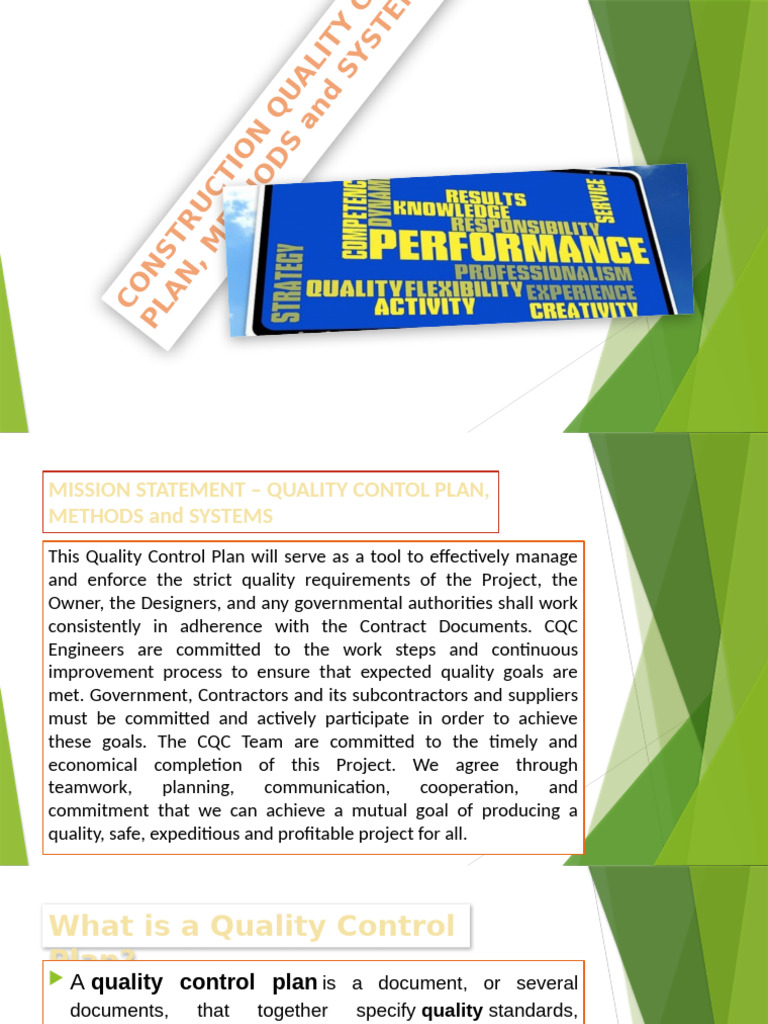 Construction Quality Control | PDF | Specification (Technical Standard)