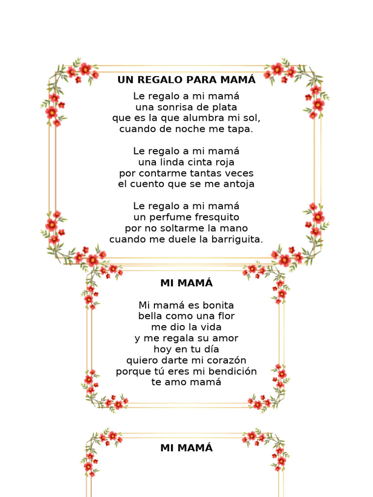 Poemas para el Día de la Madre | PDF