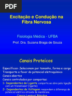 Excitação-condução na fibra nervosa