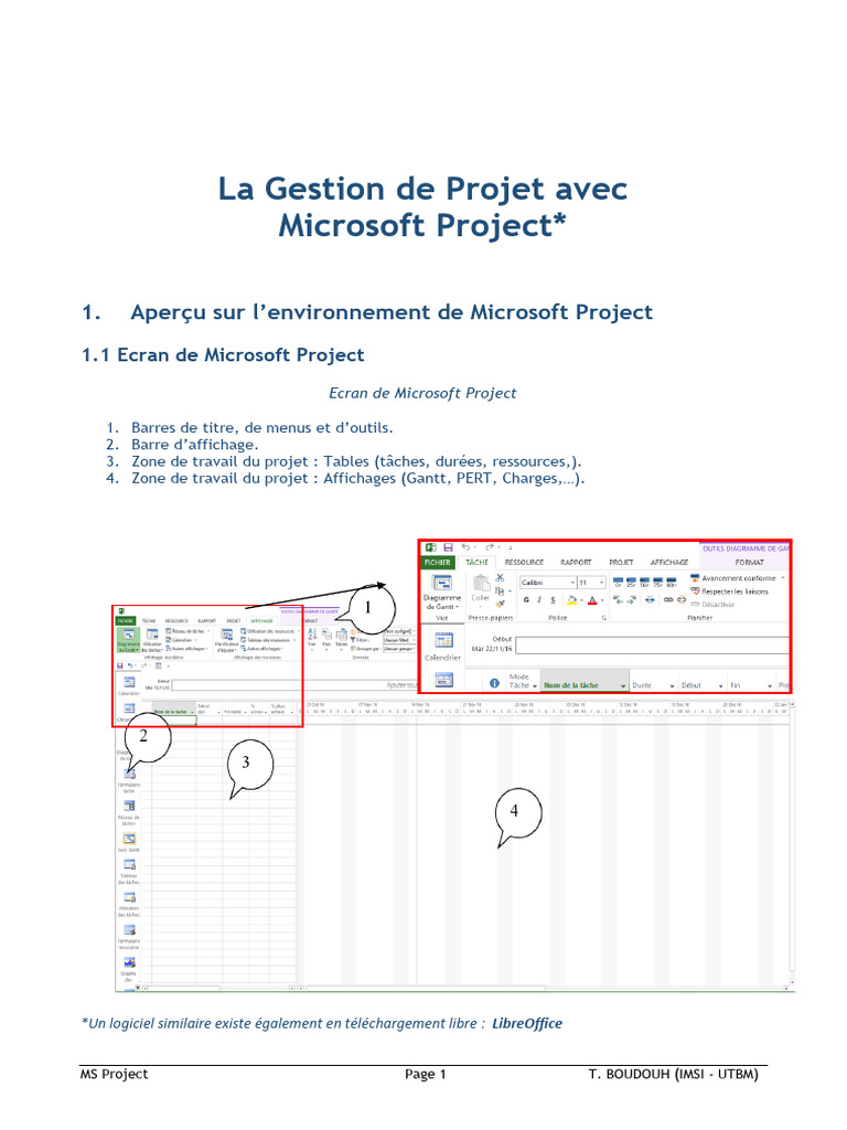 Gestion de Projet avec MS Project | PDF | Planification | Informatique