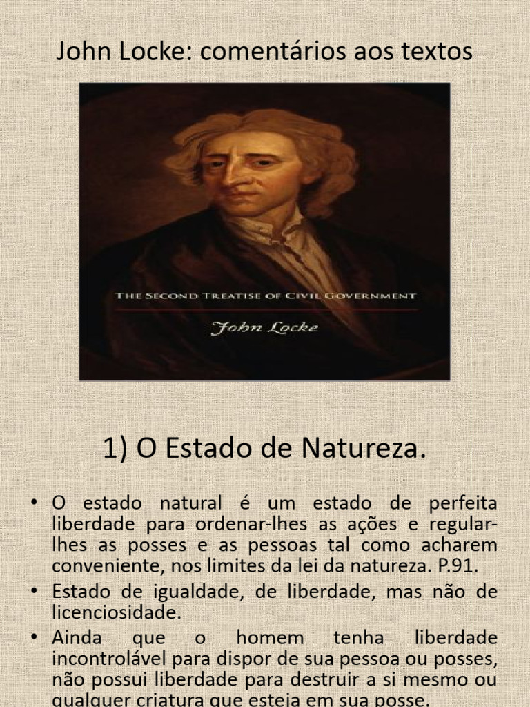 Estado de Natureza e Propriedade em Locke | PDF | Estado | Liberdade