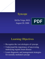 Syncope: Ed Da Veiga, M.D. August 20, 2008