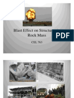 Blast Effect On Structures in Rock Mass