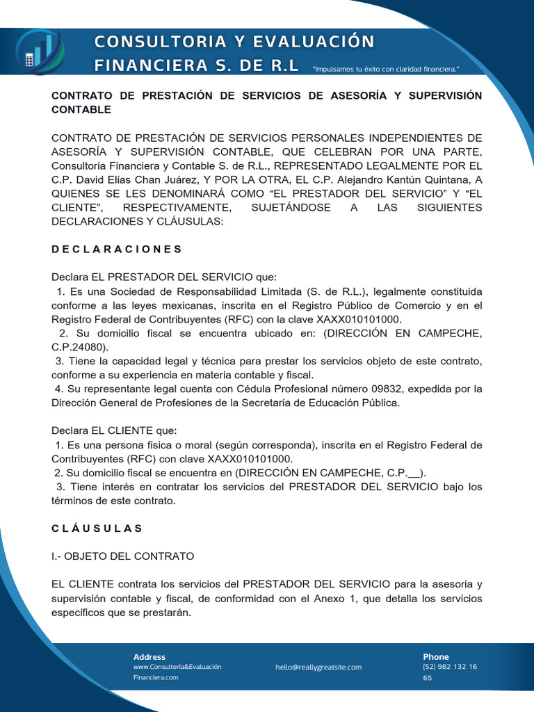 Contrato Previo | PDF