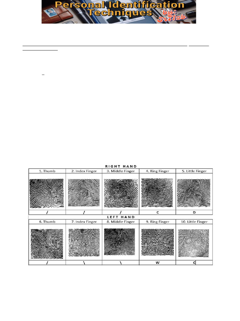 パターン識別　Patten Classfication Fingerprint Classification System Guide | PDF | Fingerprint | Hand