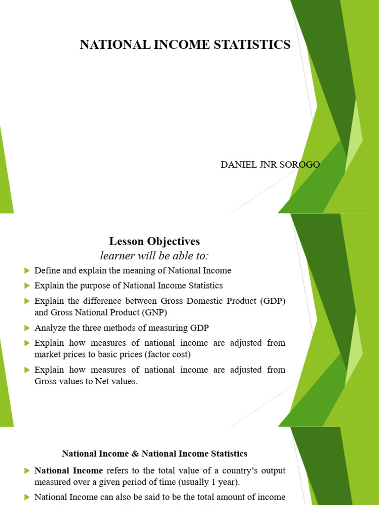National Income Accounting 1 | PDF | Measures Of National Income And ...