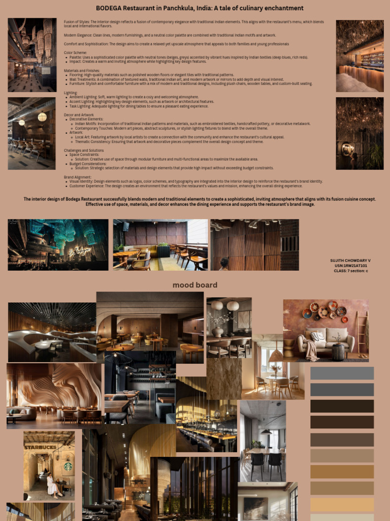 Interior Design of Bodega Panchkula | PDF | Interior Design | Restaurants