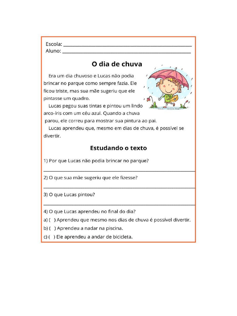 Dia de Chuva | PDF