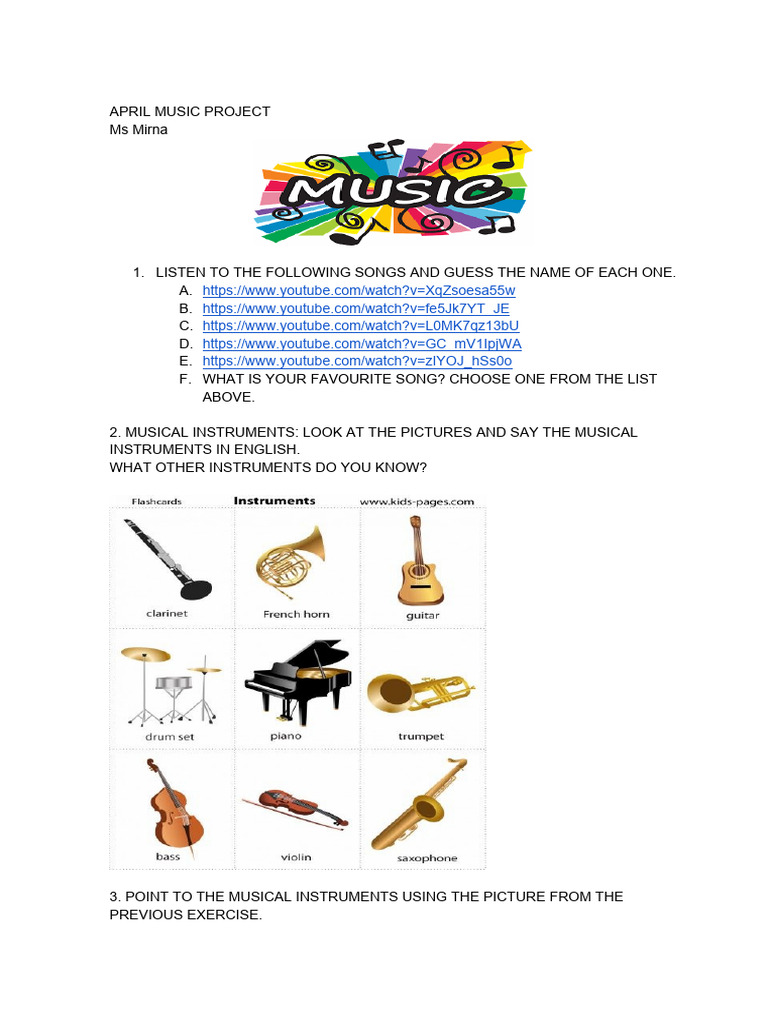 MUSIC PROJECT 5th A PDF | PDF | Musical Instruments | Music Production