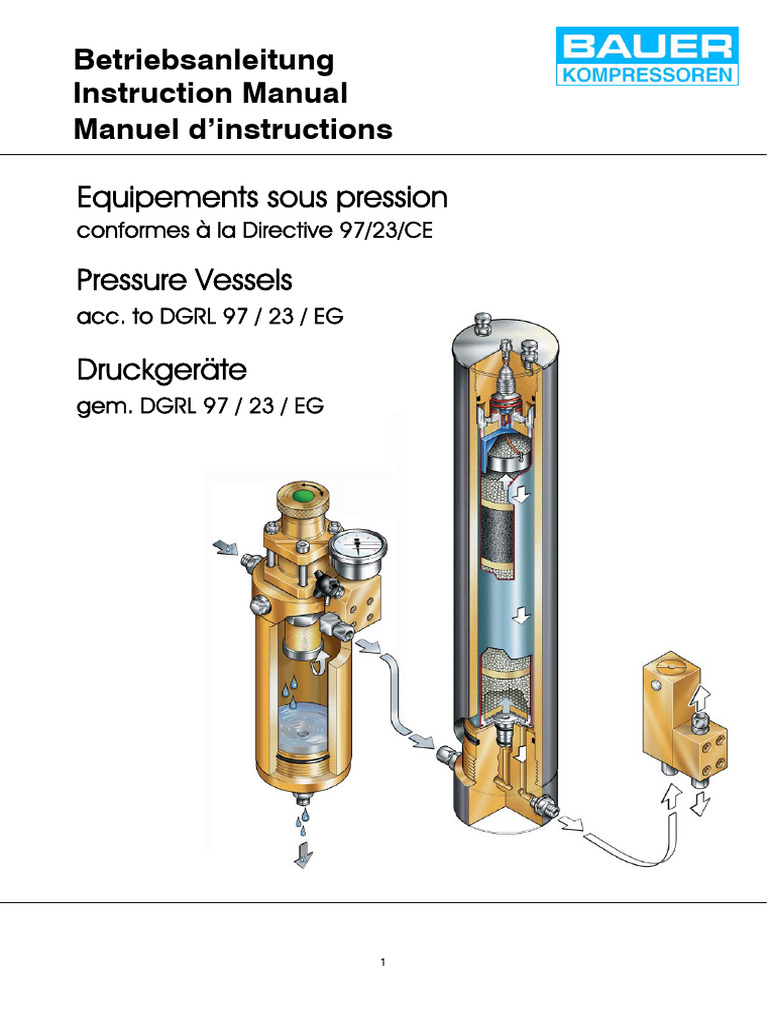 Bauer Filter Compressor Pressure VSL | PDF
