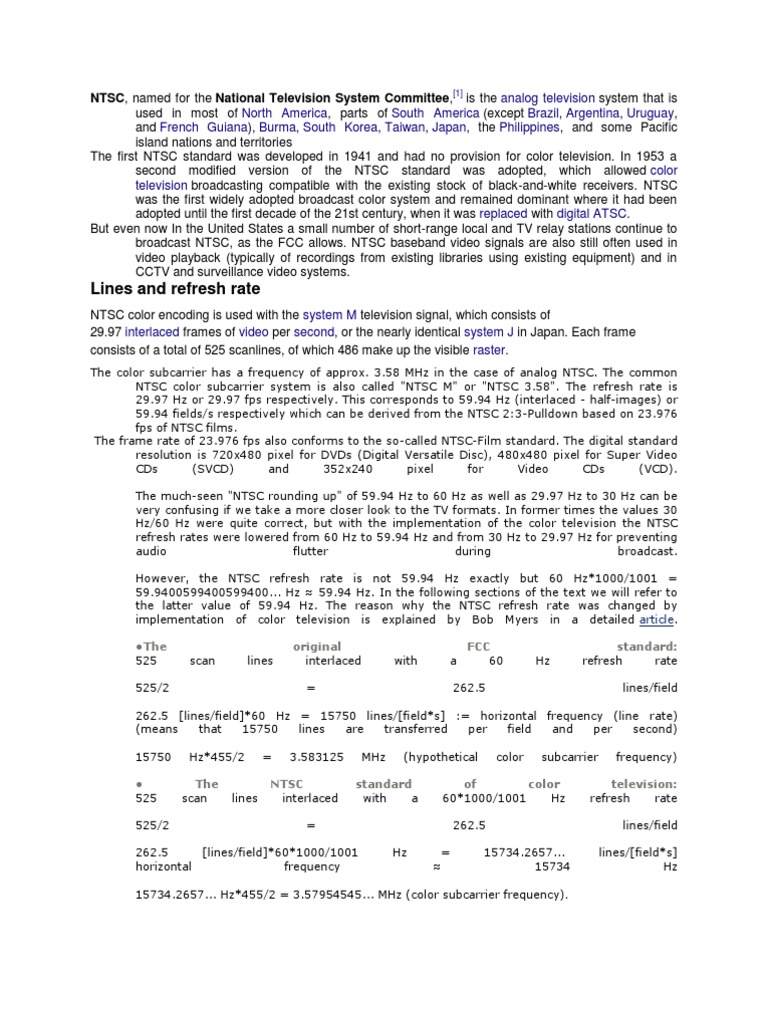 Tv Formats High Definition Television