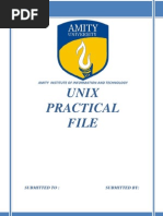 Unix Practical File