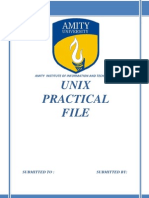 Unix Practical File