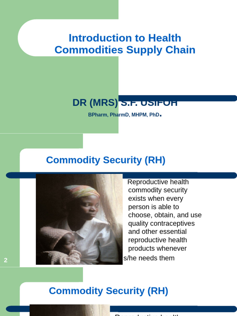 Logistics in Health Commodity Security | PDF | Logistics | Inventory