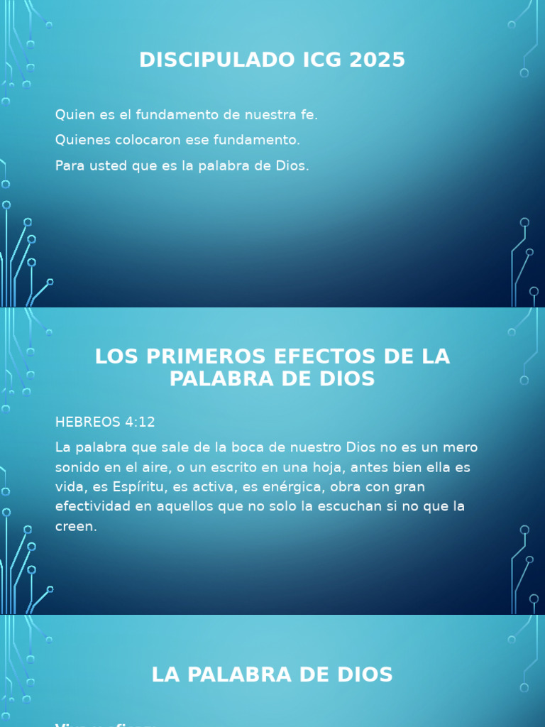 Efectos de la Palabra de Dios en el Creyente | PDF