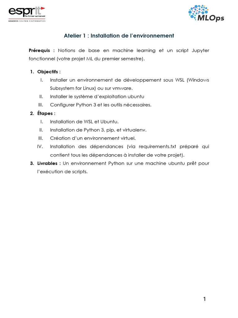 Installation d'un environnement Python ML | PDF | Informatique ...