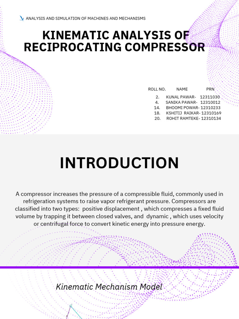 Kinematic Analysis of Reciprocating Compressors | PDF | Kinematics ...