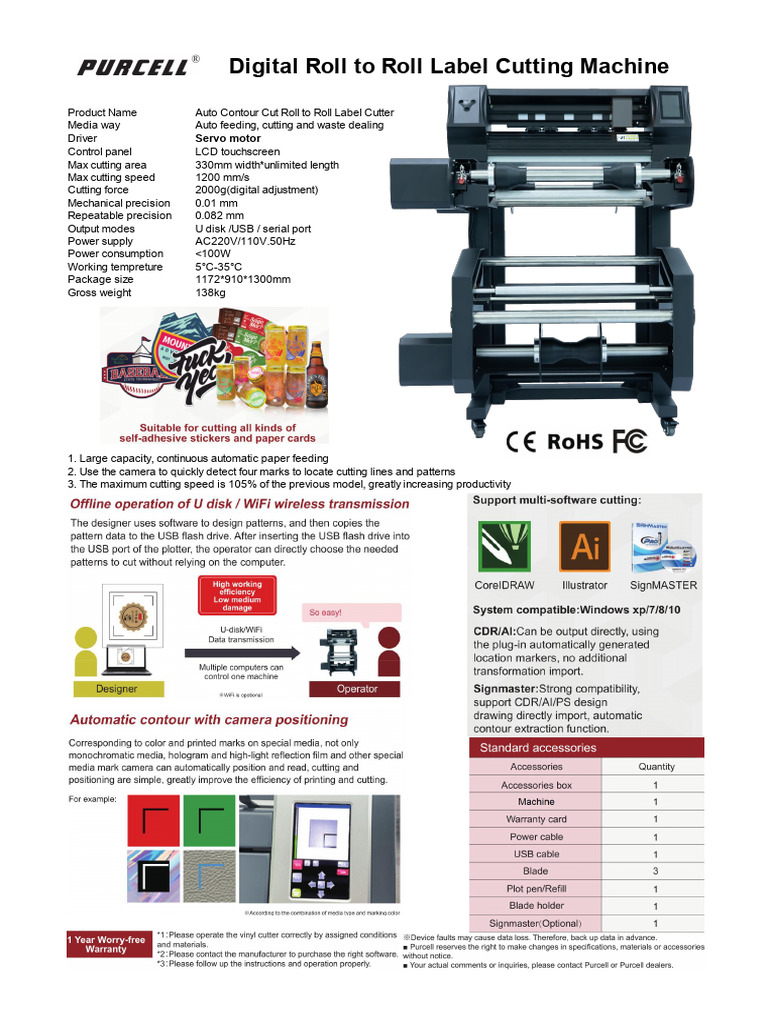 Roll To Roll Labal Cutter Specification (2025!04!22 05-59-33) | PDF