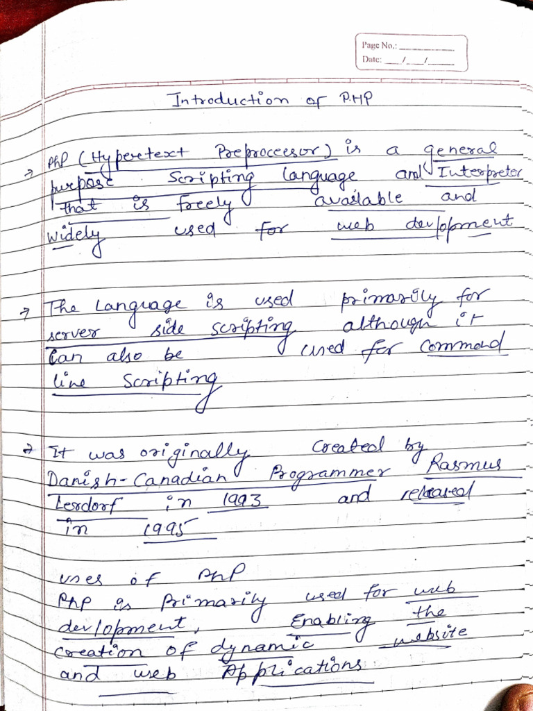 PHP Notes | PDF