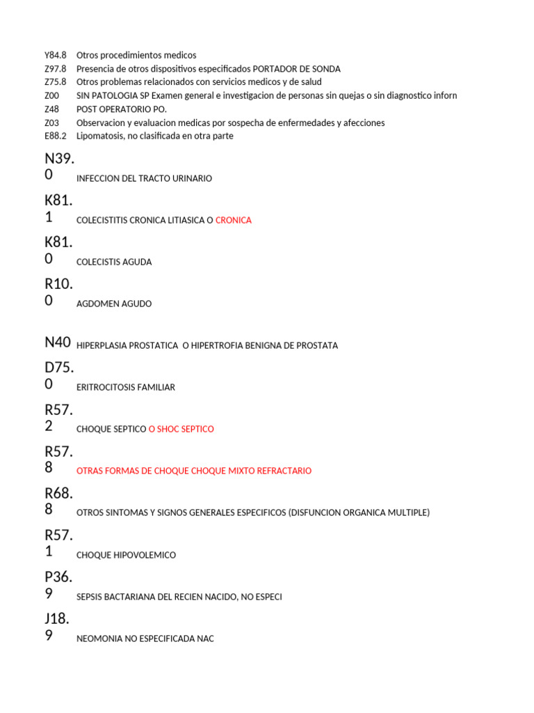 Procedimientos en Colecistectomía | PDF | El embarazo | Septicemia