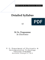 Syllabus of M.sc. Electronics_new_2011