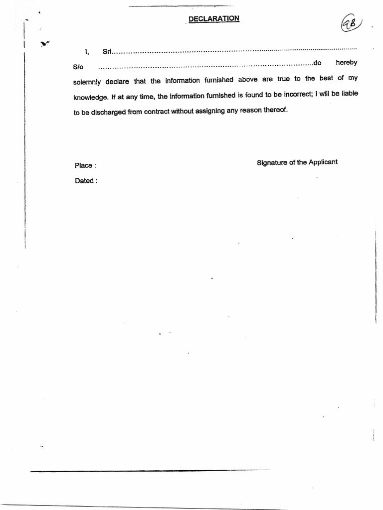 Declaration Oss F | PDF