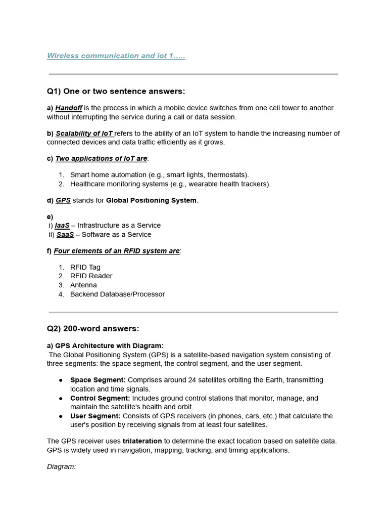 IoT and Wireless Communication Insights | PDF | Internet Of Things ...