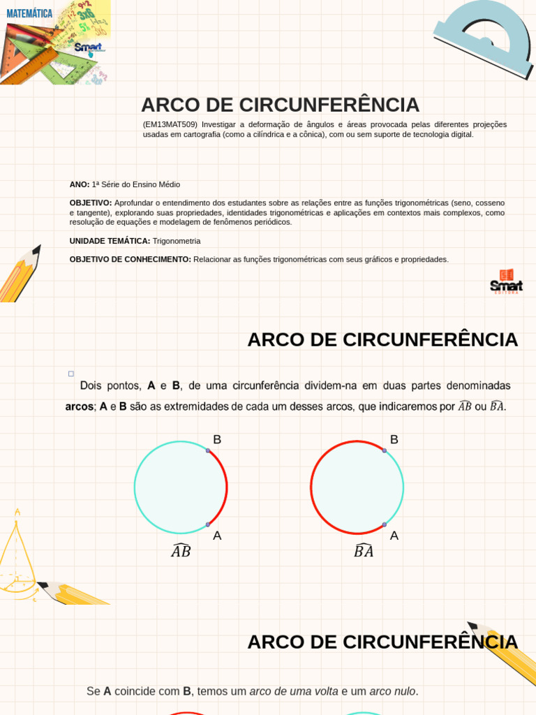 Propriedades do Arco de Circunferência | PDF