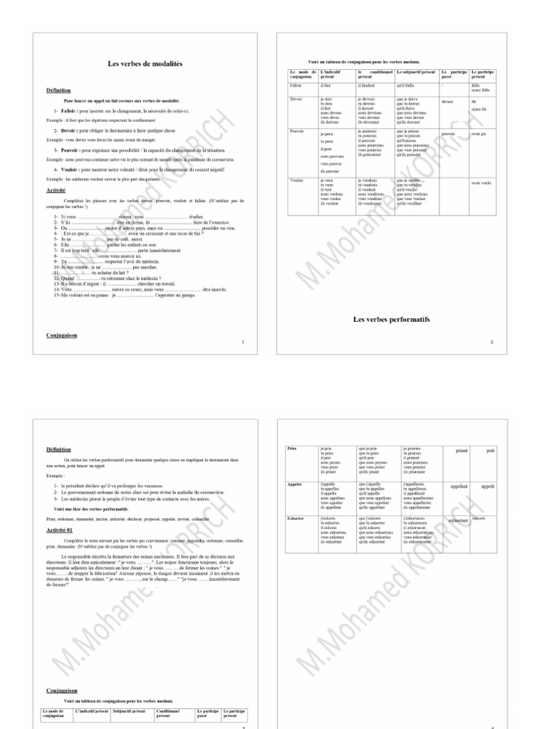 Modalité Et Performatif | PDF