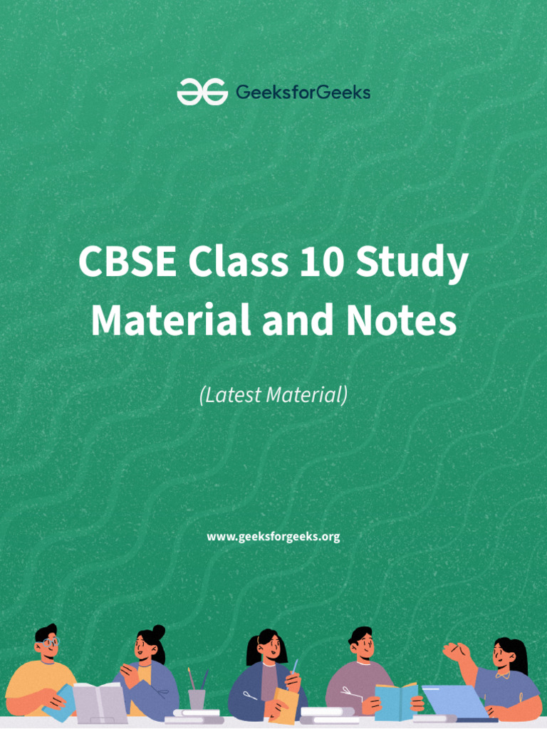 CBSE Class 10 Study Material PDF | PDF